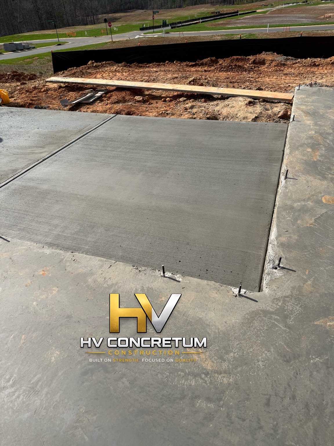 Detailed finished concrete surface